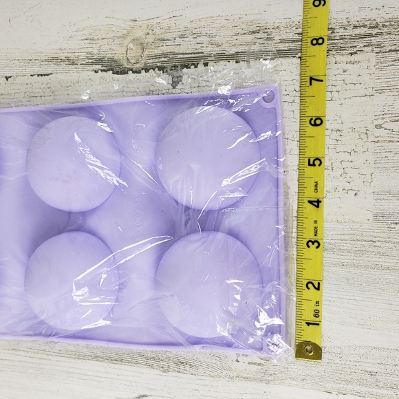 Hot cocoa bomb silicone molds half semi sphere NIP 2 half molds 6 cavity - Picture 5 of 6